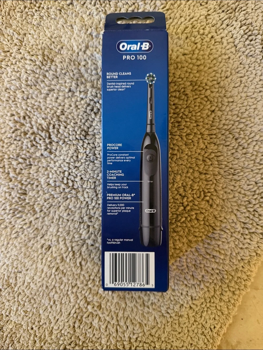 NWT Oral-B Pro 100 Black CrossAction Power Toothbrush